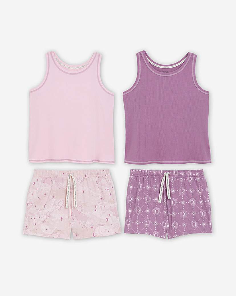 Celestial 2 Pack Racer Vest Shortie Set