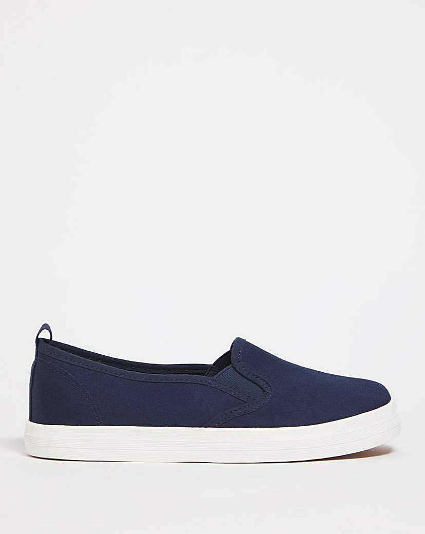 Canvas Slip on Shoe EEE Fit