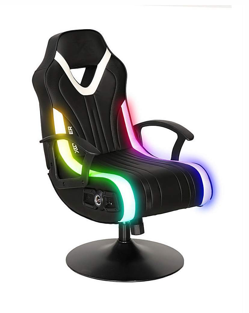 New In - X Rocker Fury RGB Pedestal Gaming Chair