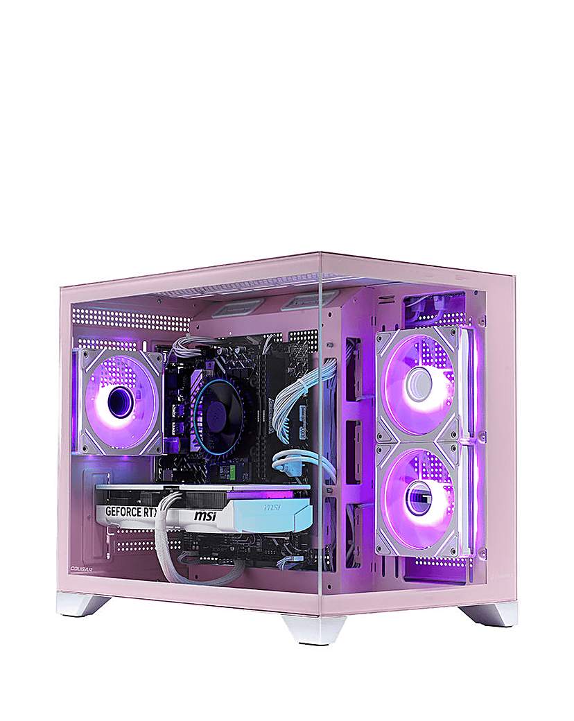 Stormforce - Gaming PC - Intel Core i5-12400F - 16GB DDR4 RAM - RTX 5060 - 1TB NVMe SSD - Pink