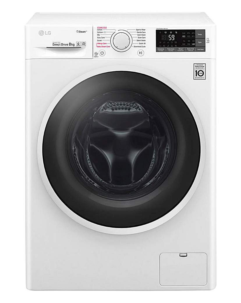 LG F4J6TY0WW 8kg 1400RPM Washing Machine