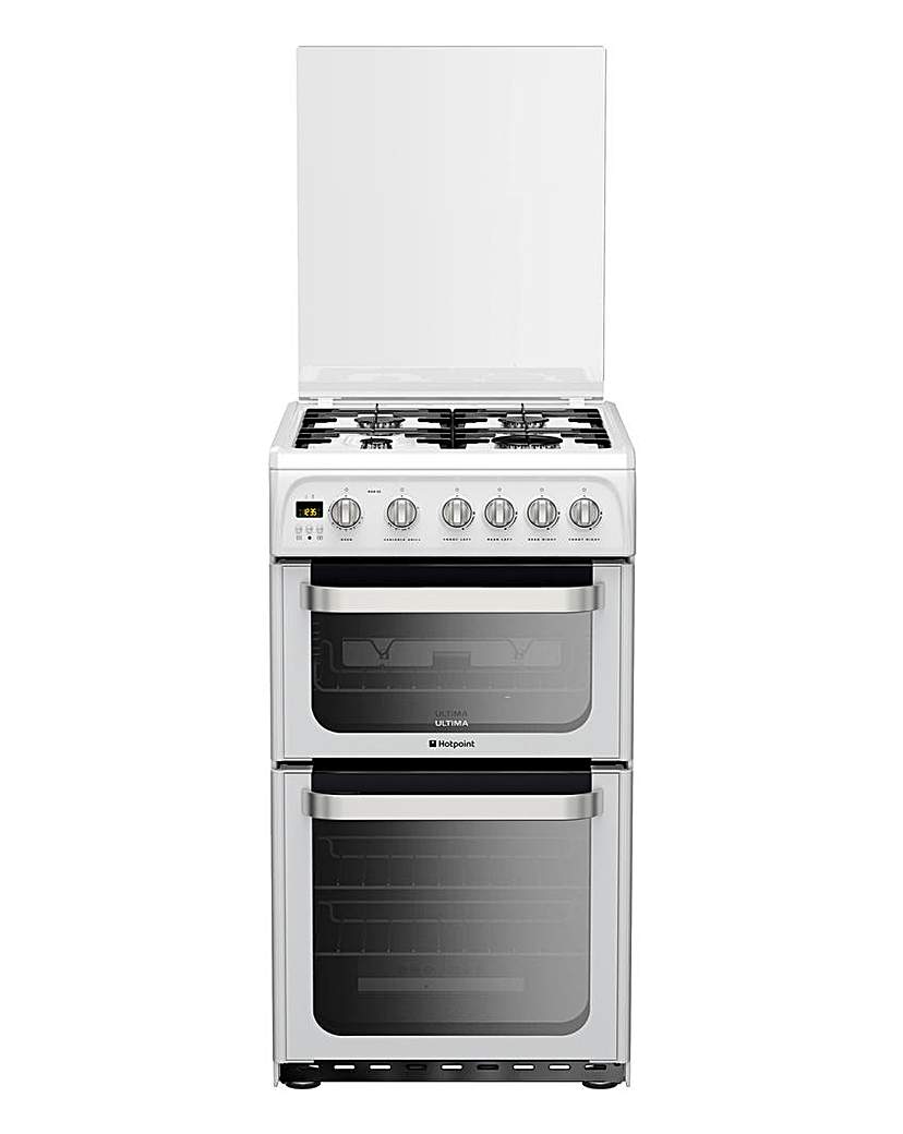 Hotpoint HUG52P Double Oven Gas Cooker