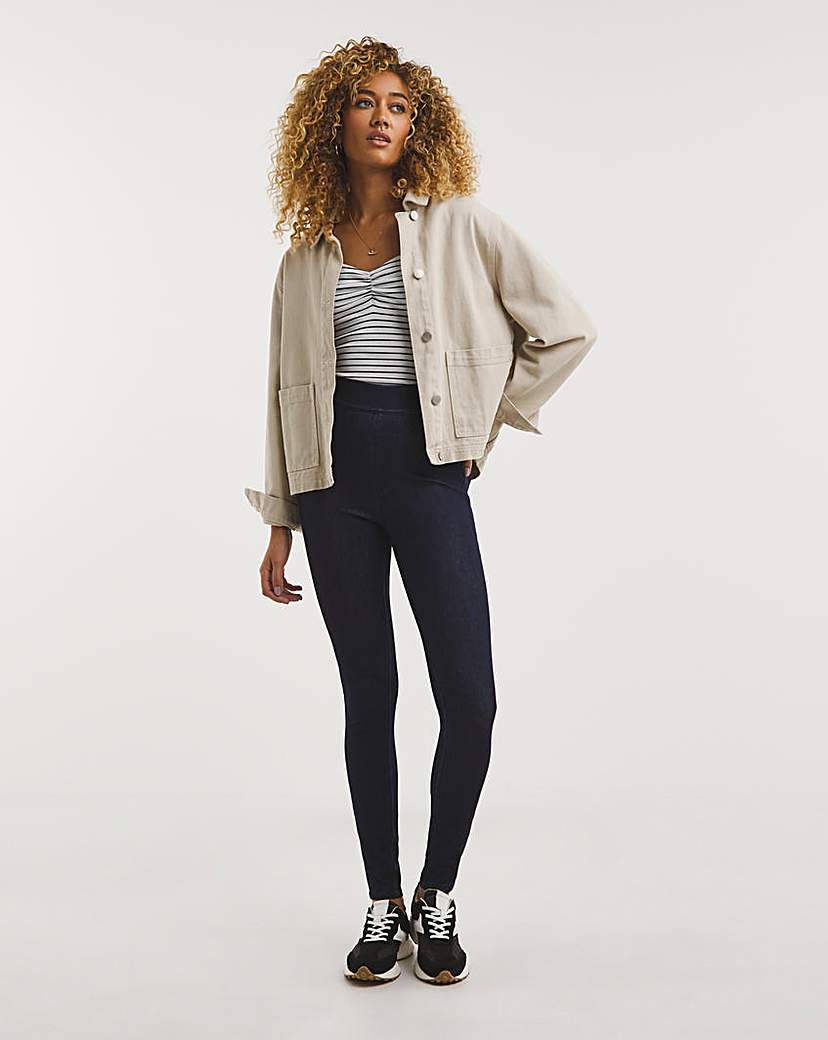 Indigo Jersey Denim Jeggings