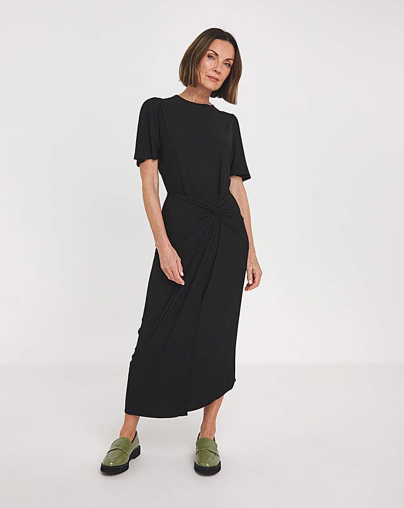 MAGISCULPT Panel Jersey Wrap Dress