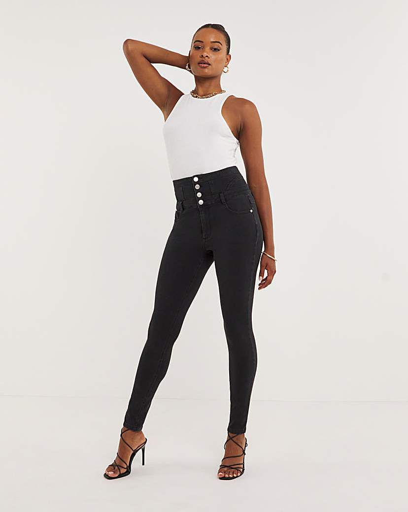 Skinny Highwaisted Corset Jeans