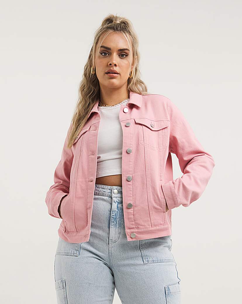 Pastel Denim Jacket | Simply Be