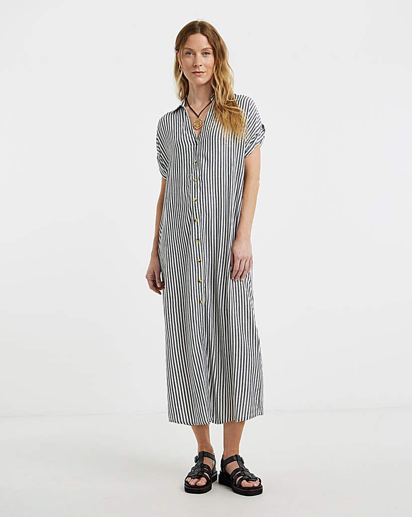Stripe Gown Dress