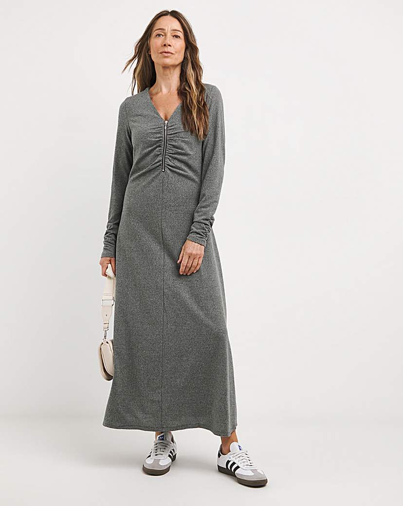 Zip Long Sleeve Dress