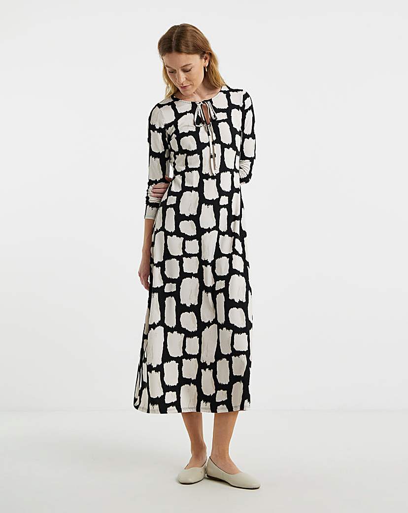 Ruched Long Sleeve Dress