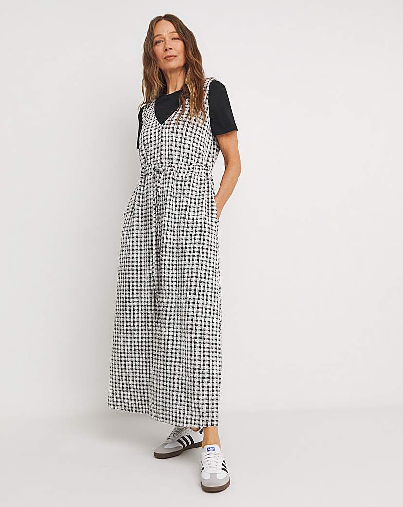 Check Pinafore Dress