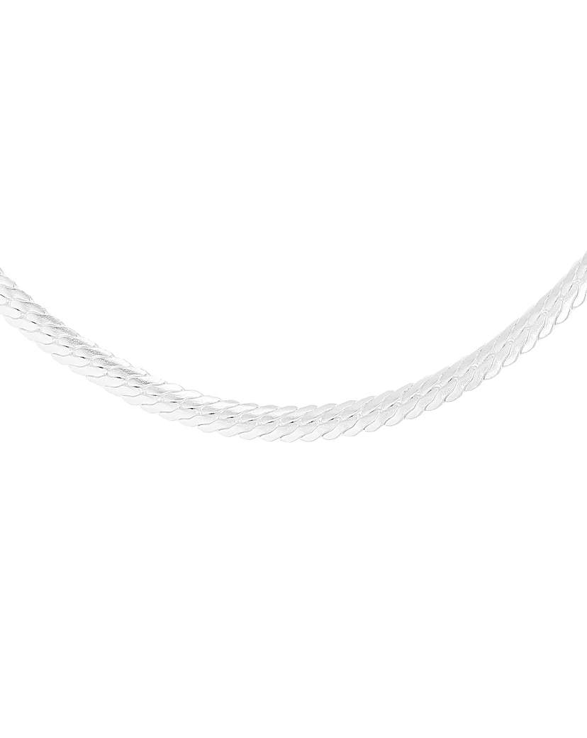 Sterling Silver Oval Herringbone Chain