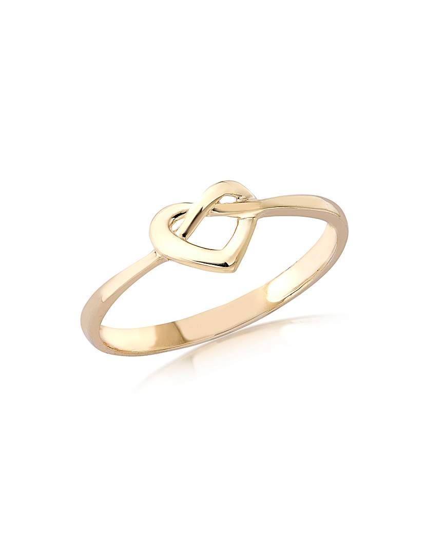 9ct Gold Infinity Heart Ring