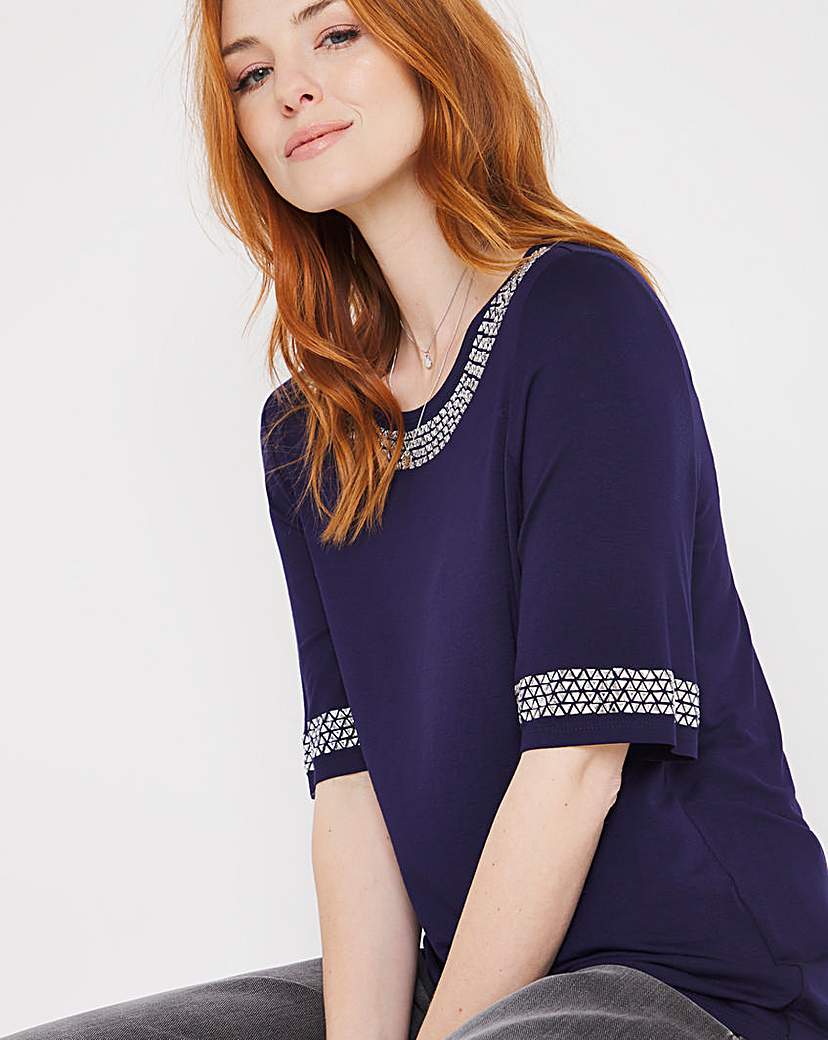 Julipa Stud Neck Top