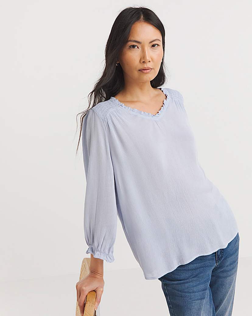 Julipa Frill Detail Crinkle Blouse