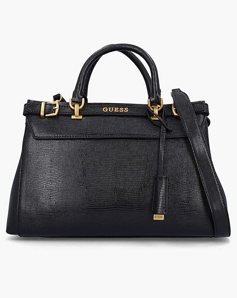 Guess Sestri Luxury Black Satchel Bag