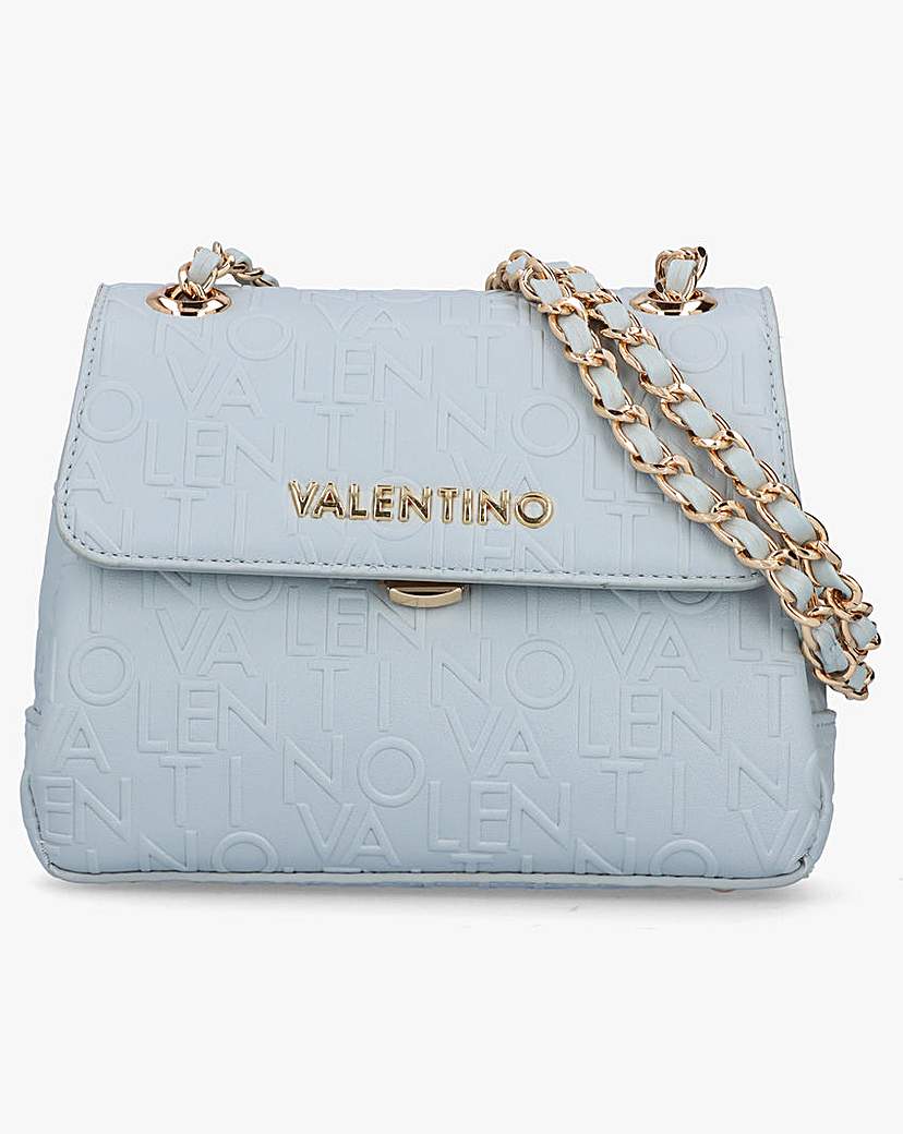 Valentino Bags Relax Blue Flapover Bag