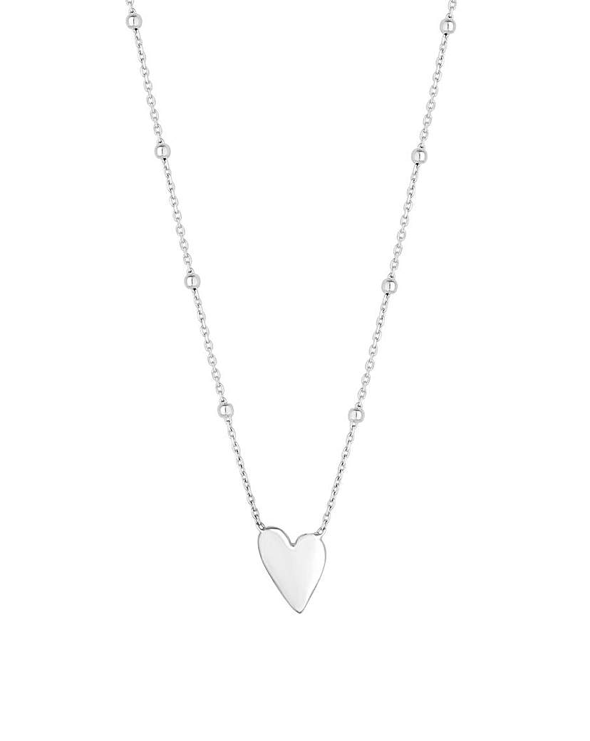 Simply Silver Heart Pendant Necklace