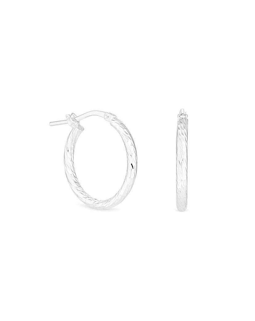 Simply Silver Recyc Mini Hoop Earrings