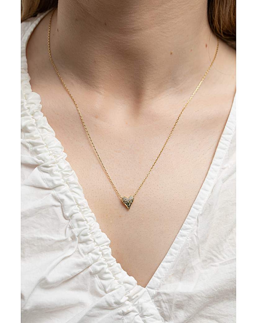 Inicio CZ Heart Necklace - Gift Pouch