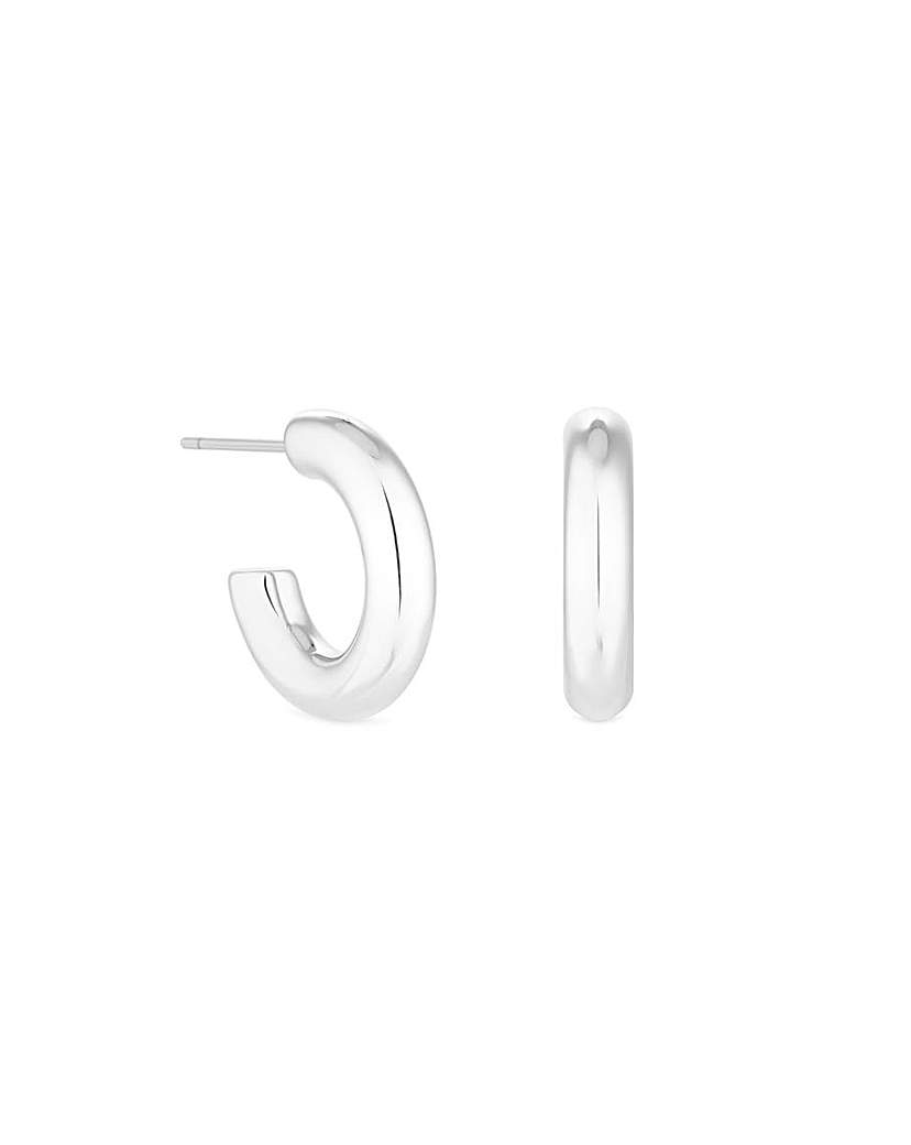 Jon Richard Polished Hoop Earrings