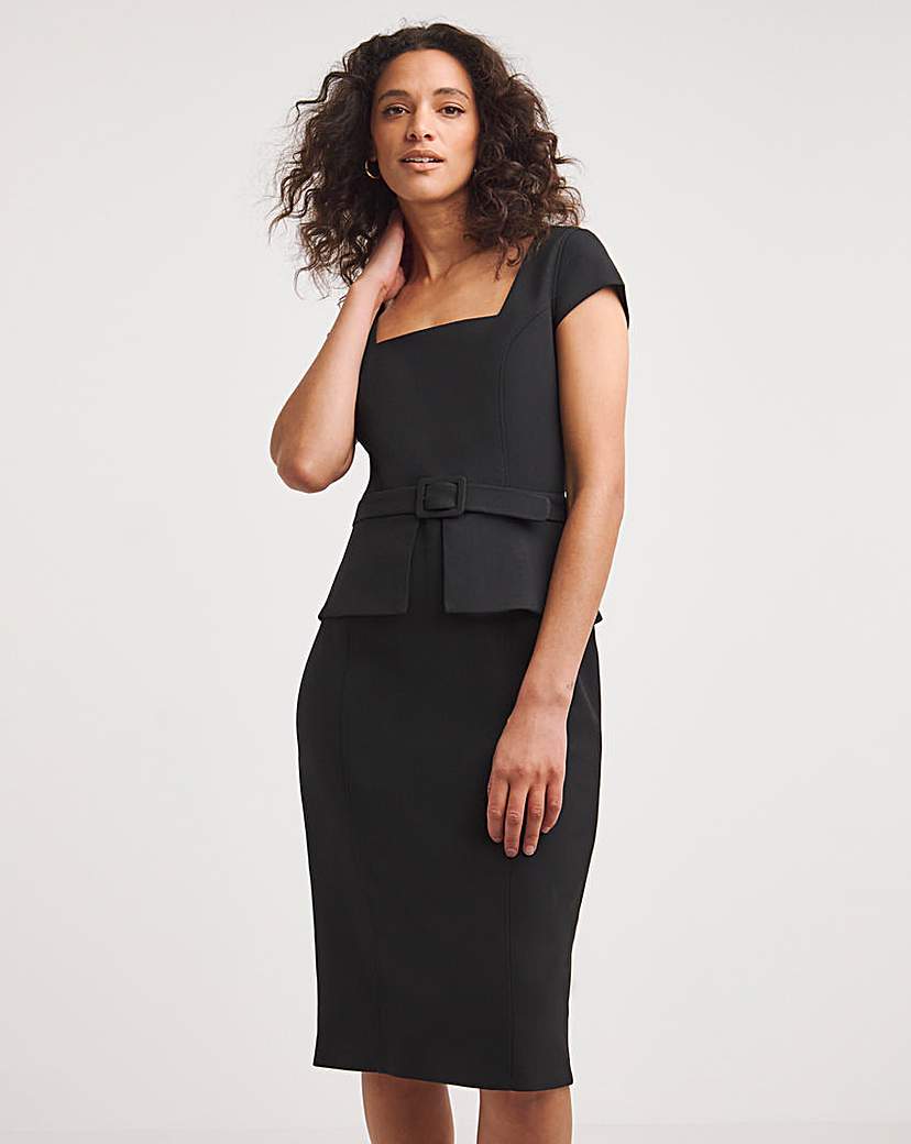 Ted Baker Fleuurr Belted Bodycon Dress - Black