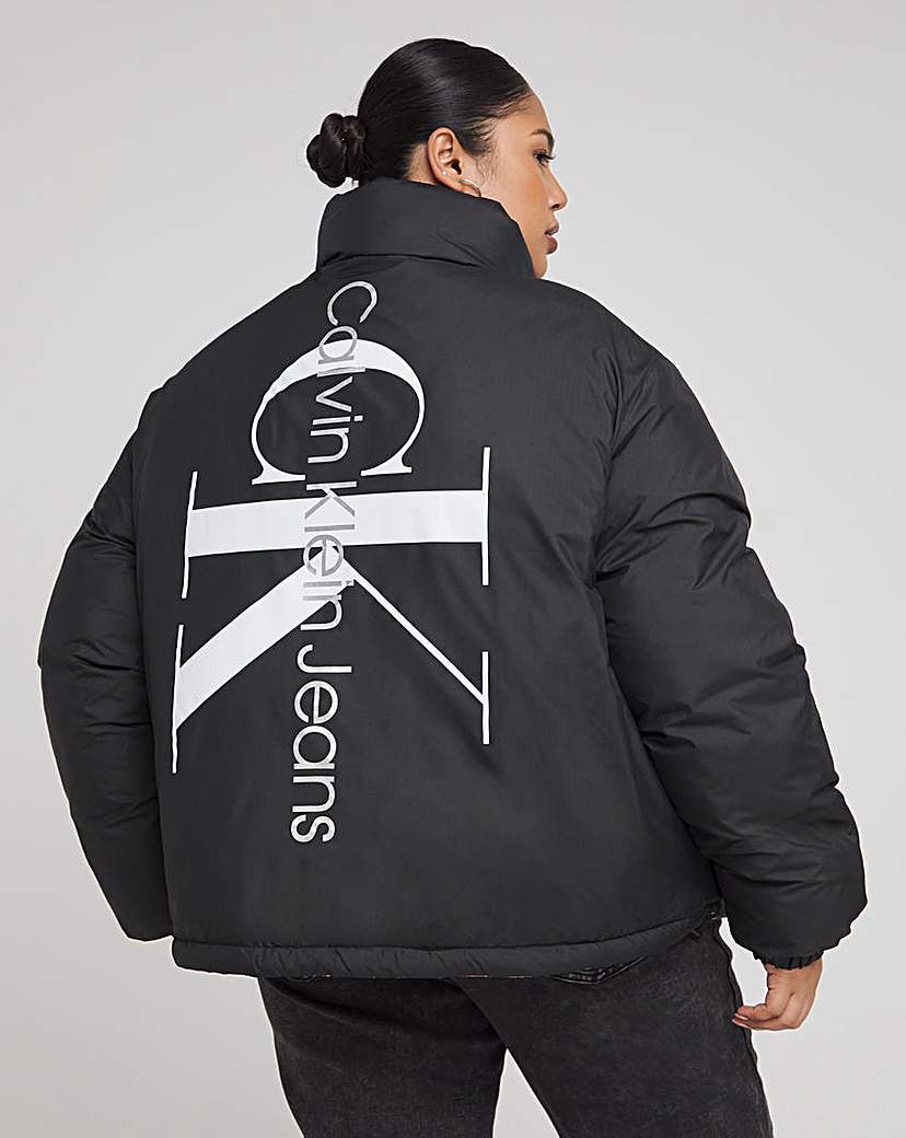 calvin jeans reversible puffer jacket