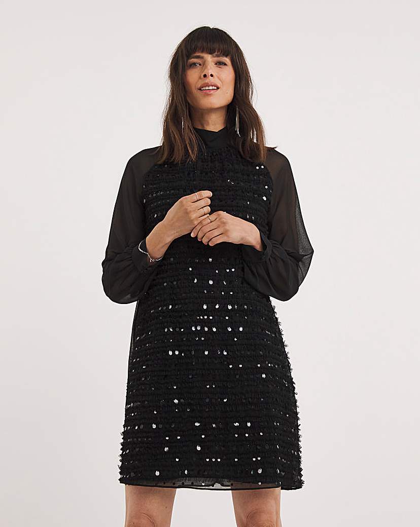 French Connection Embellished Dress