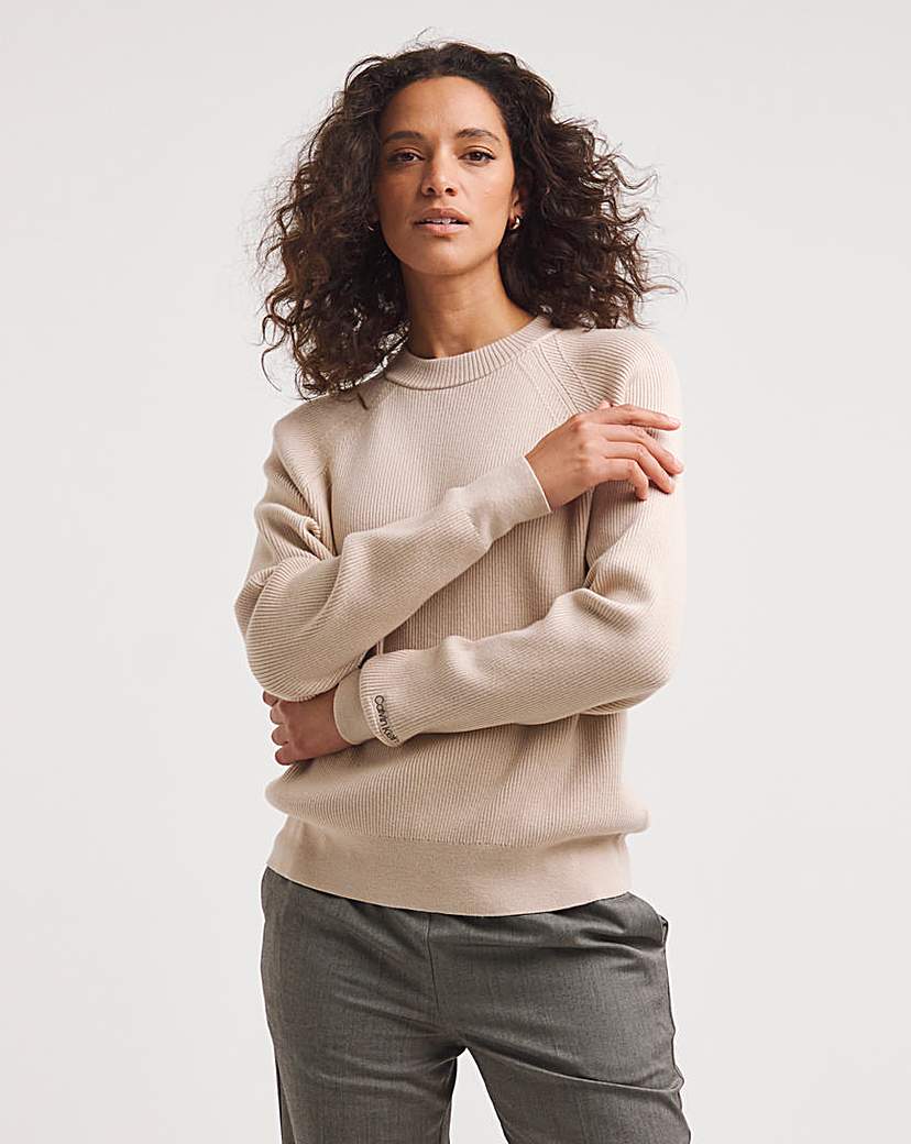 Calvin Klein Rib Mockneck Sweater