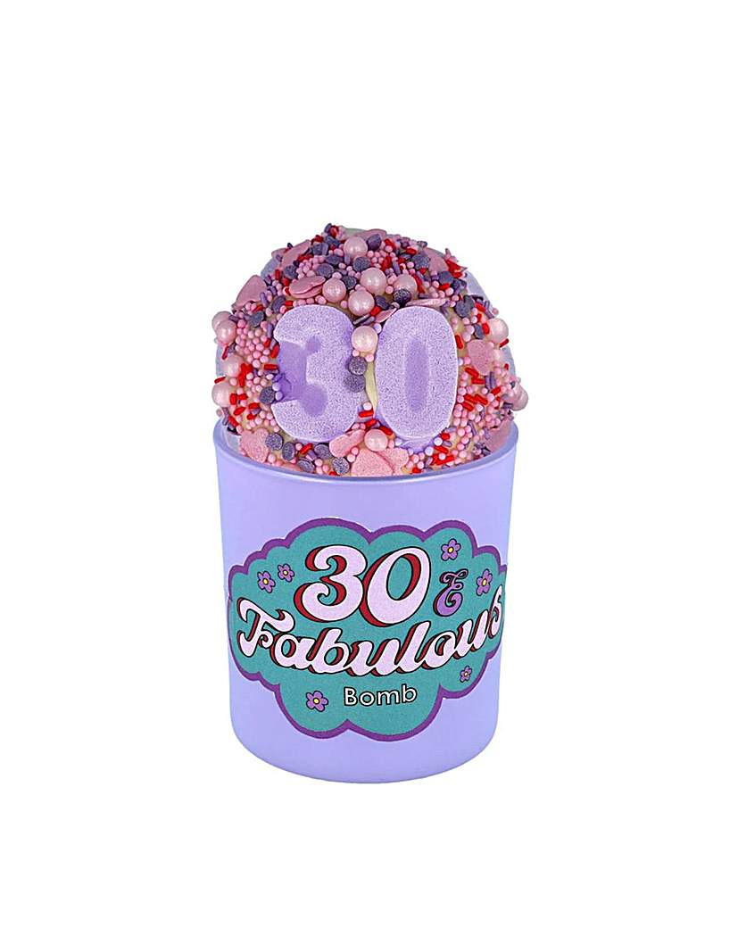 30 & Fabulous Bath Bomb & Candle Set