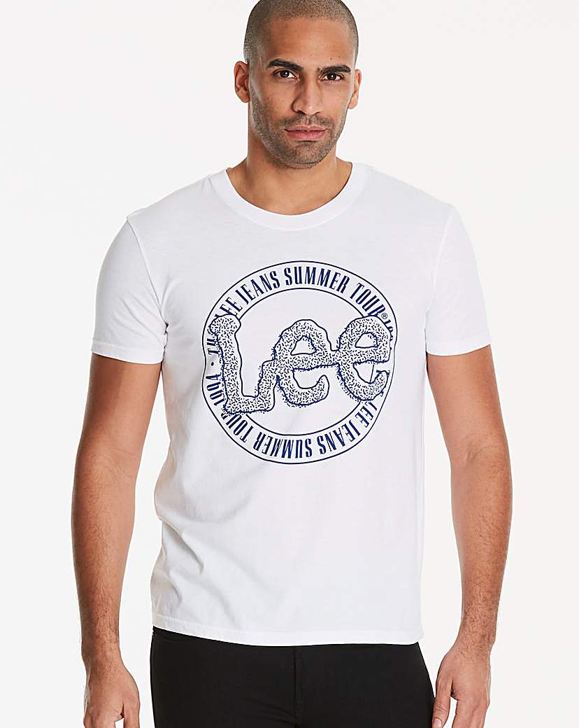 Image of Lee White Logo T-Shirt