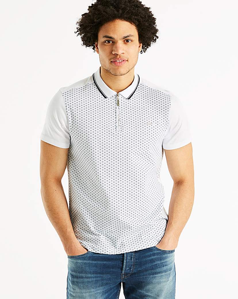 Image of Bewley & Ritch White/Navy Polo R