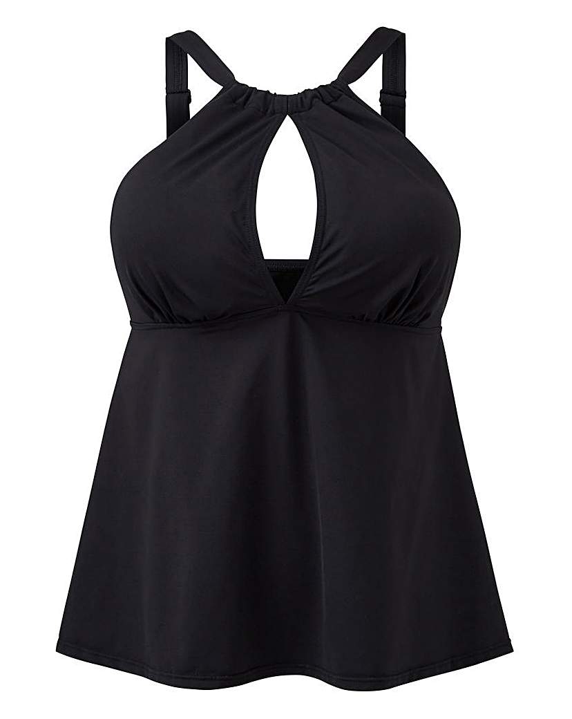 MAGISCULPT High Neck Black Tankini Top - Black