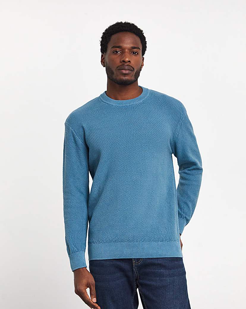 Pigment Dyed Slouch Knitted Jumper