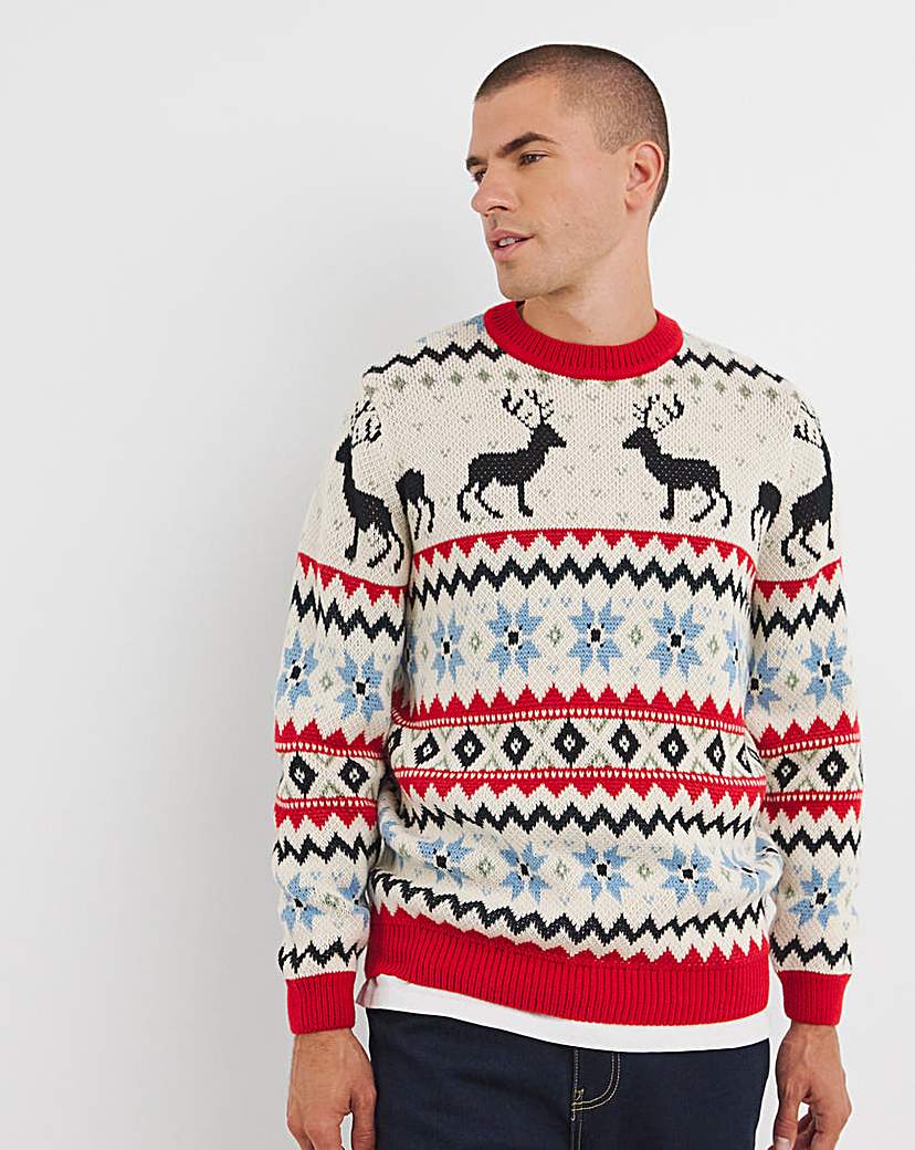 New In - Christmas Fairisle Relaxed Fit Jumper