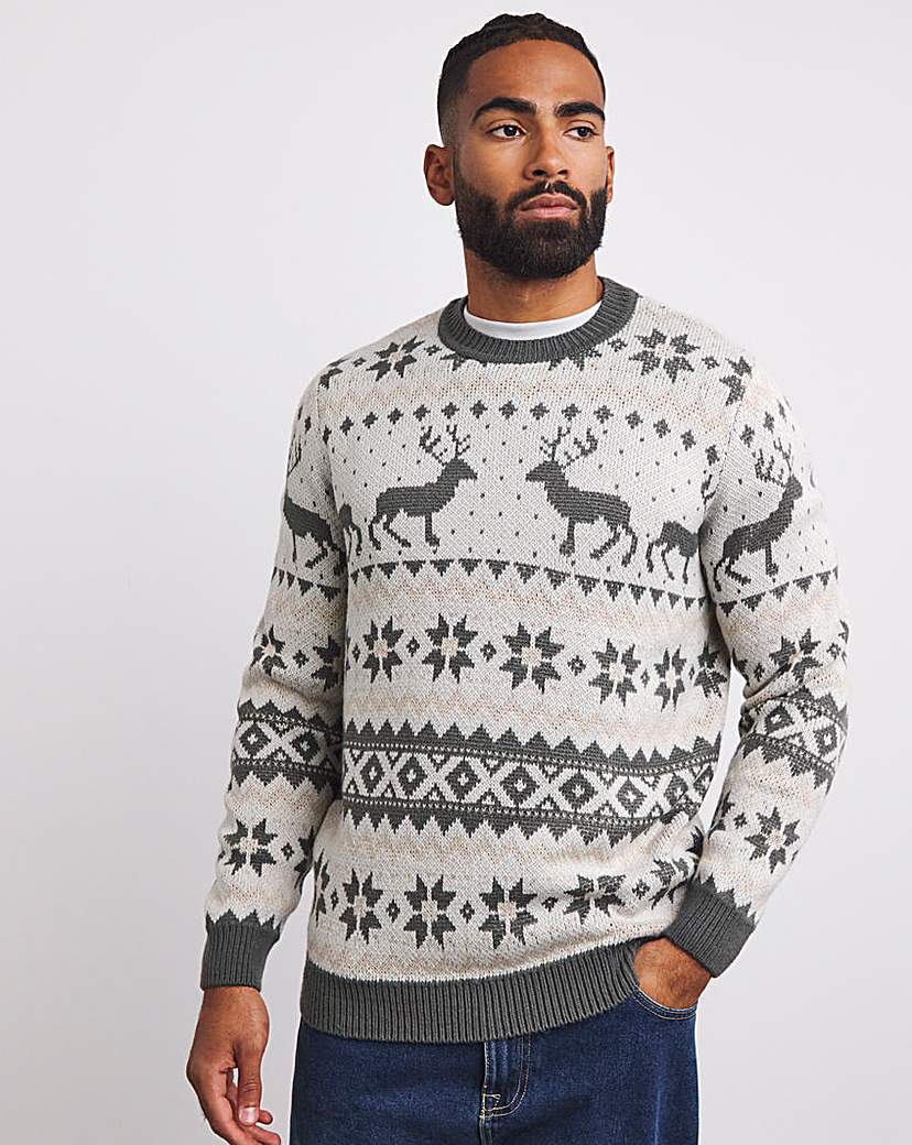 Christmas Fairisle Crew Neck Jumper