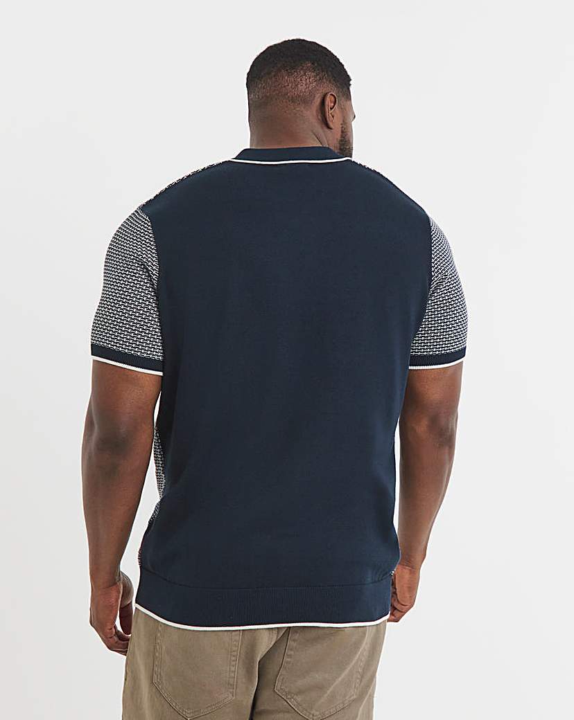 Knitted Cuban Collar Polo