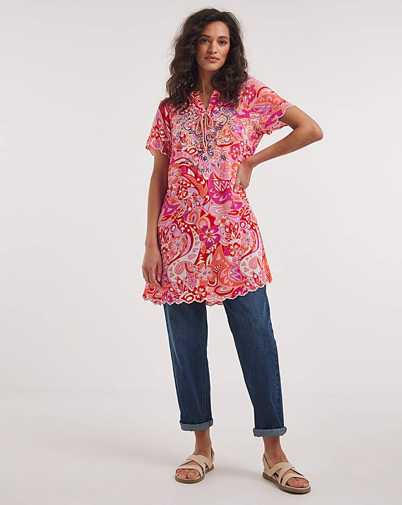 Joe Browns Scalloped Hem Boho Tunic