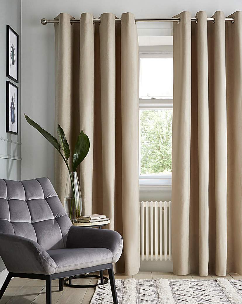 Faux Suede Blackout Curtains