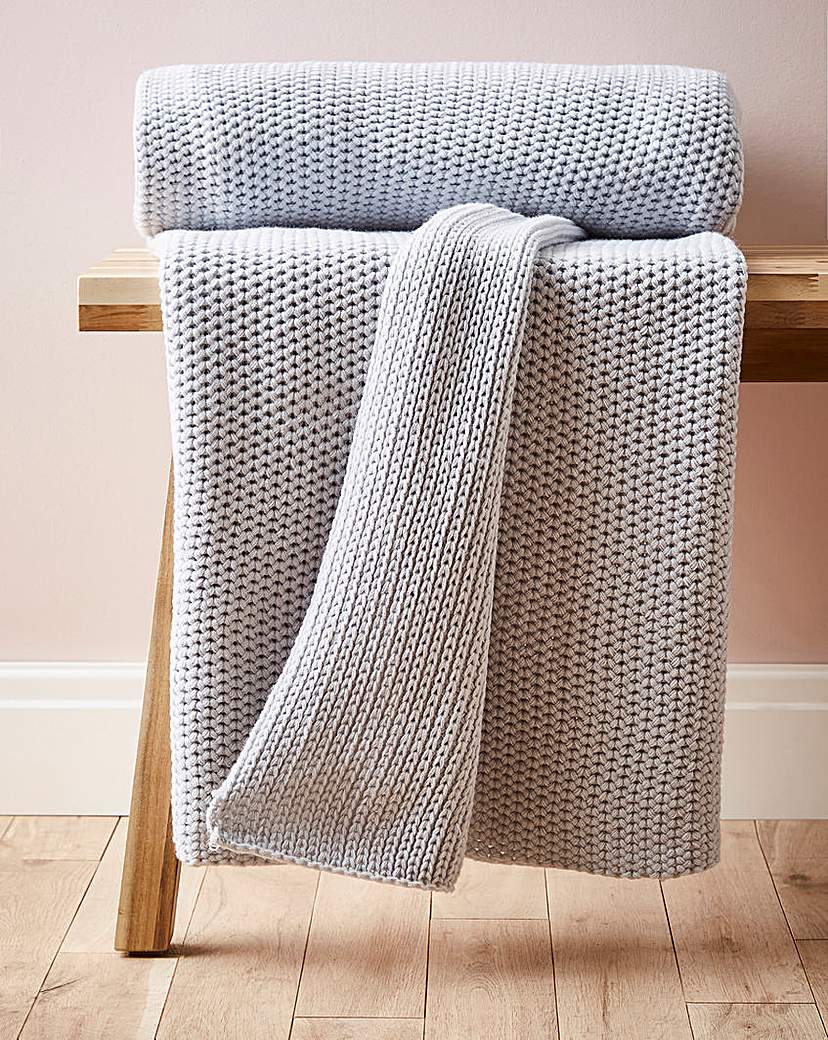 Lightweight Knitted Throw