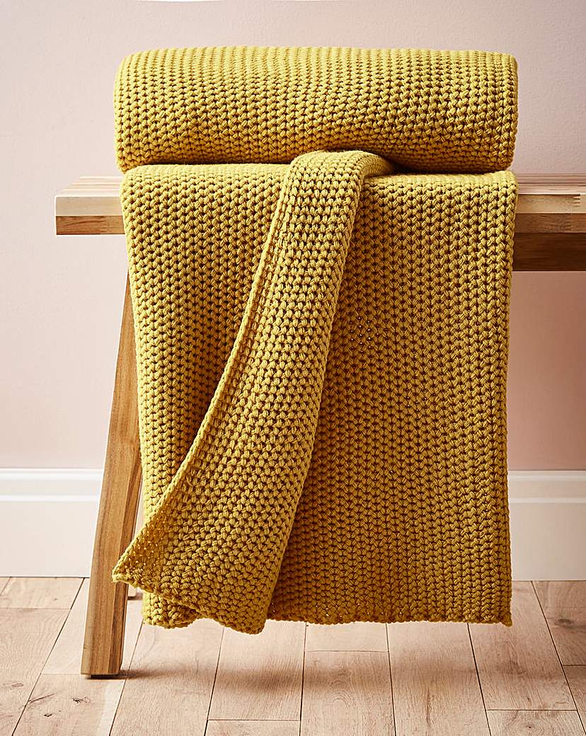 Lightweight Knitted Throw