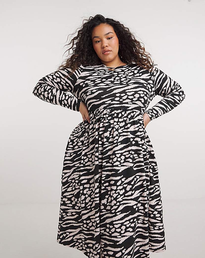 Supersoft Midi Dress With Pockets