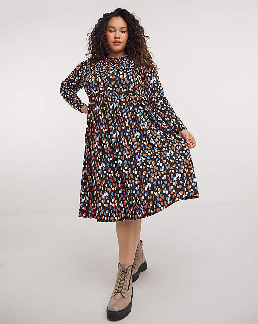 supersoft midi dress with pockets