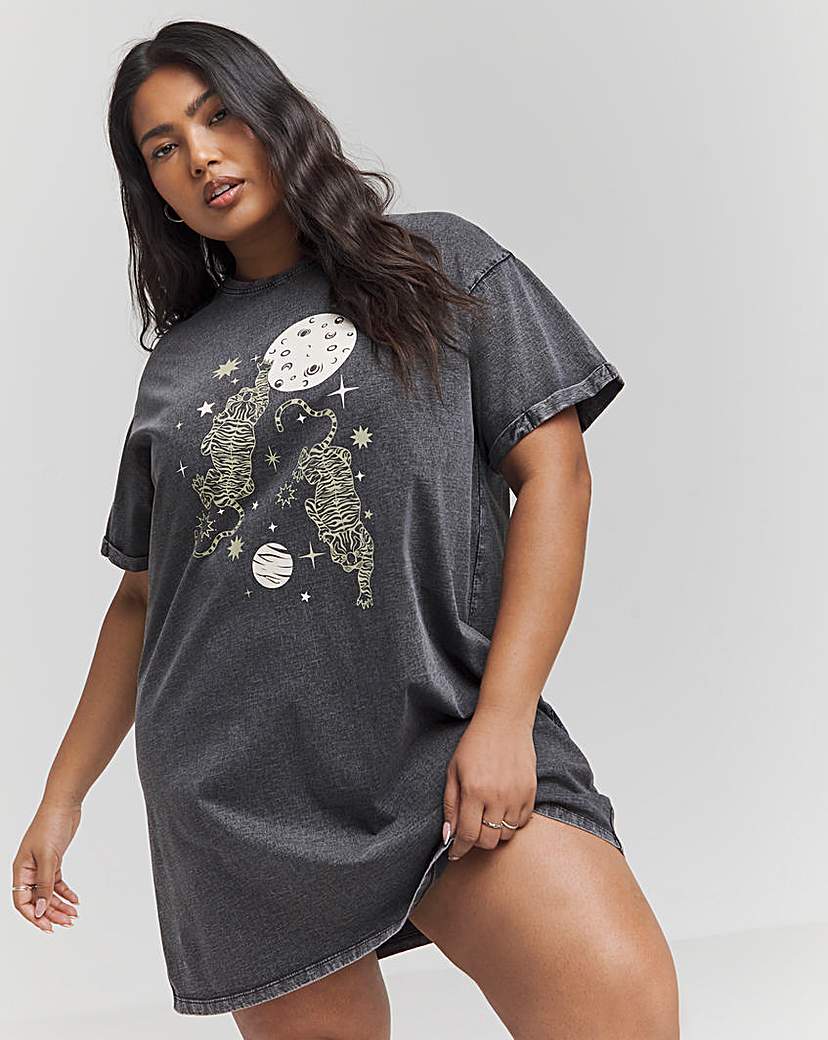 Rock t shirt dress online