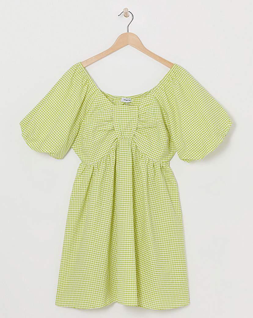 Textured Gingham Smock