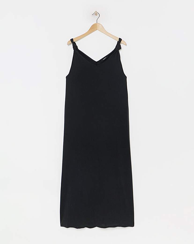 Simply Be - Women's Charcoal Grey Jersey Maxi Dress - Size 10 - Grey - 92% Viscose 8% Elastane