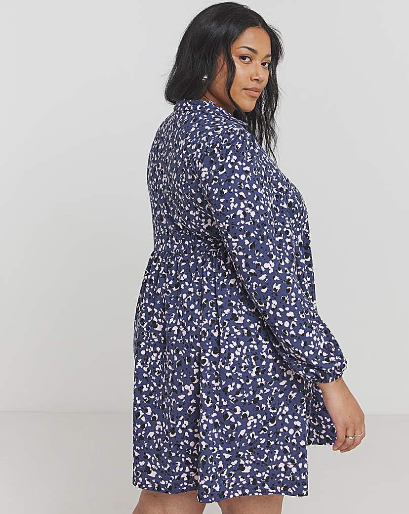 Ditsy Print Supersoft Smock Dress