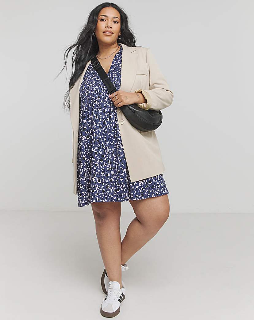 Ditsy Print Supersoft Smock Dress
