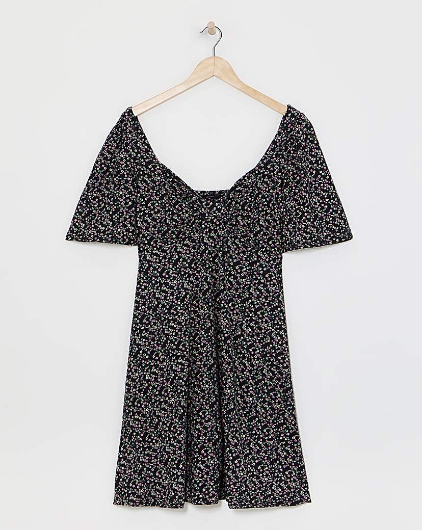Ditsy Print Supersoft Skater Dress