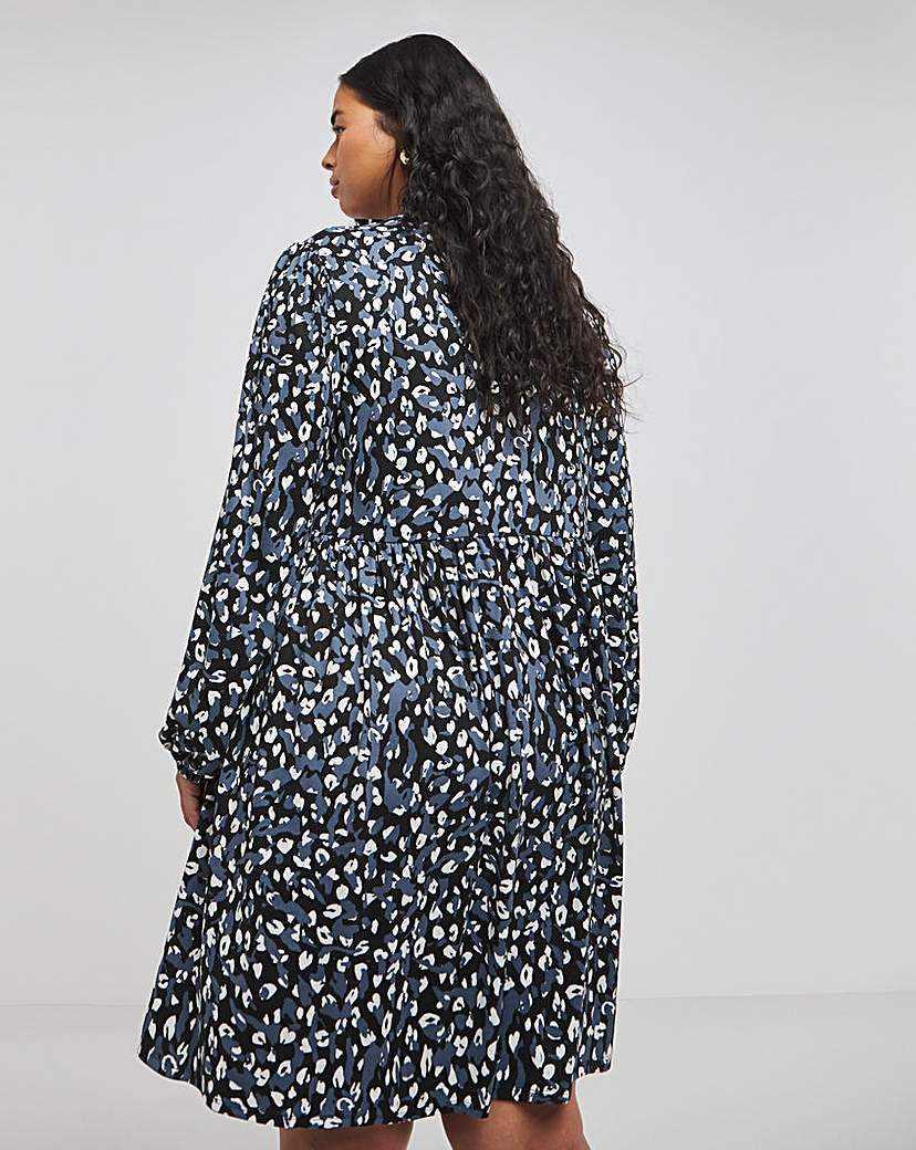Animal Print Supersoft Smock Dress