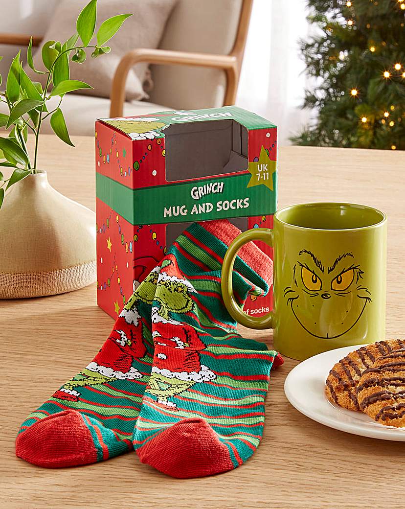New In - Grinch Mug and Socks Set